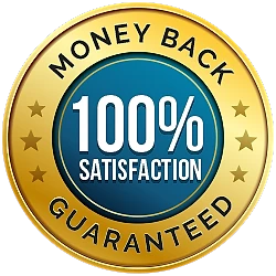 Memopezil 100% satisfaction money-back guarantee seal
